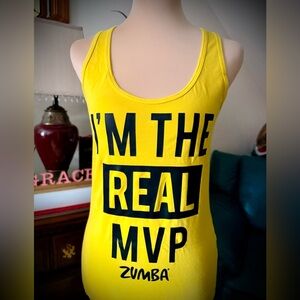 Zumba Fitness Bright Yellow MVP Tank Top